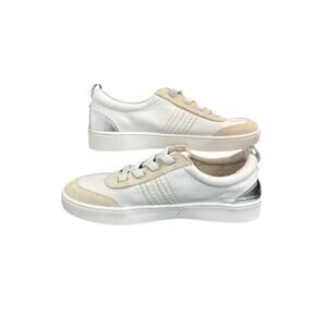 Revitalign Orthotic Canvas Slip-On Sneakers White/Tan Suede size 9.5